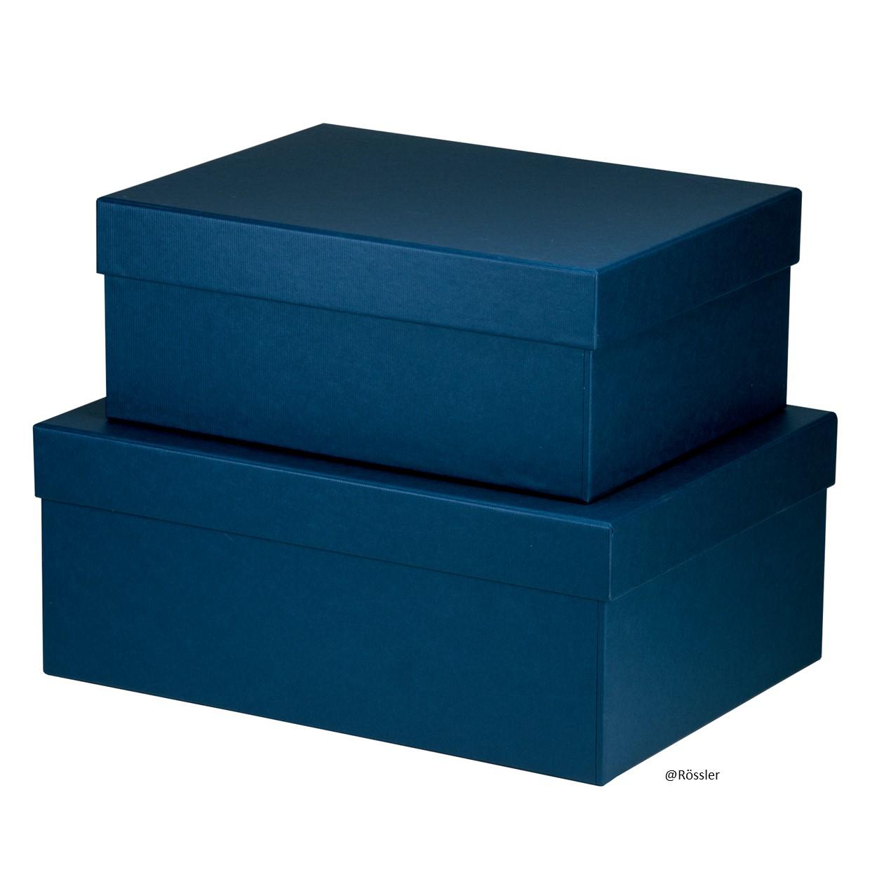 Geschenkschachteln 2er Set Navy